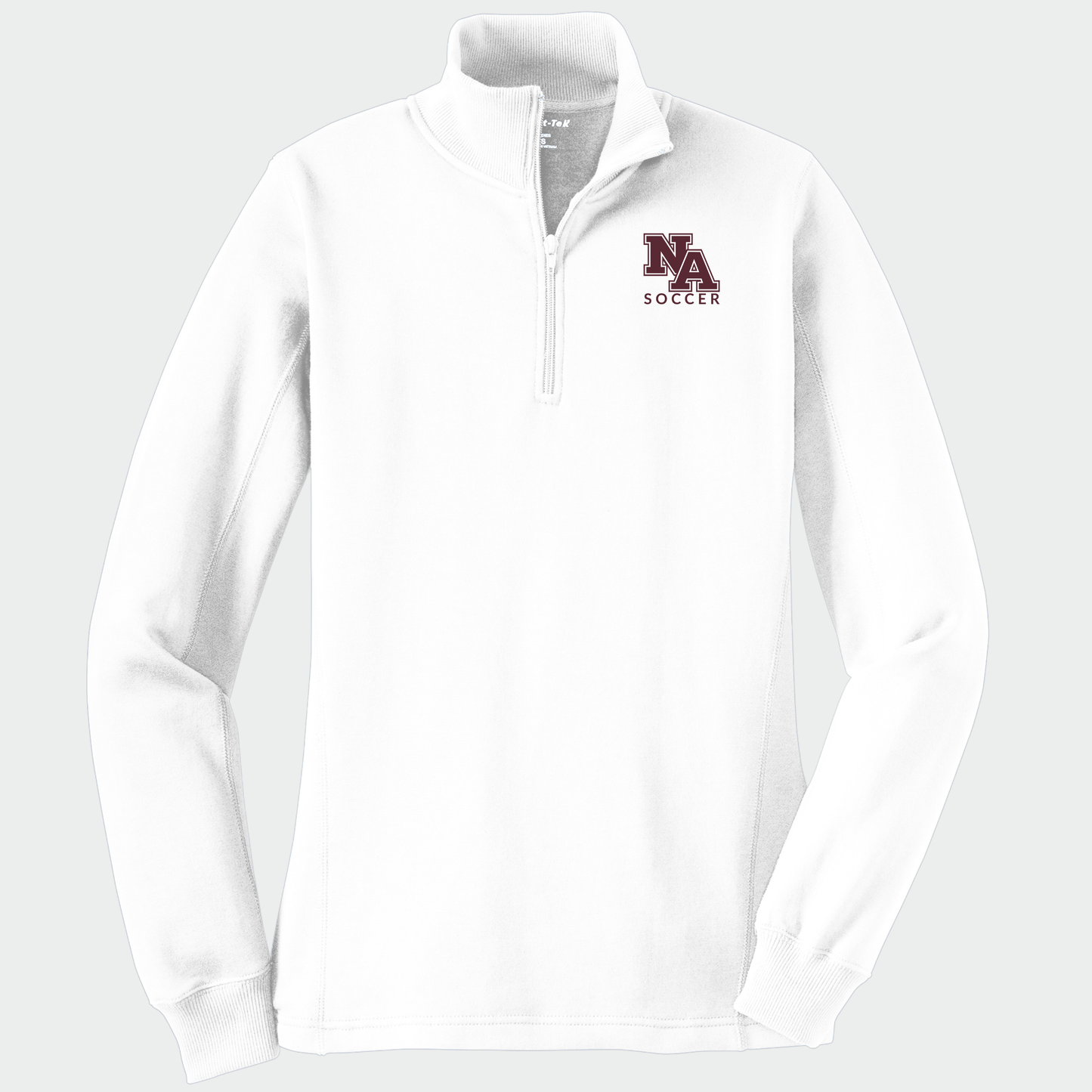 NAGS: NA Soccer, Embroidered, Women's Quarter-Zip Sweatshirt