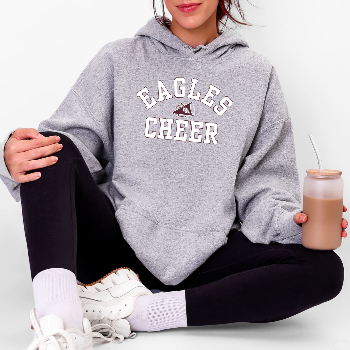 NAYCheer: Eagles Cheer Megaphone Hooded Sweatshirt