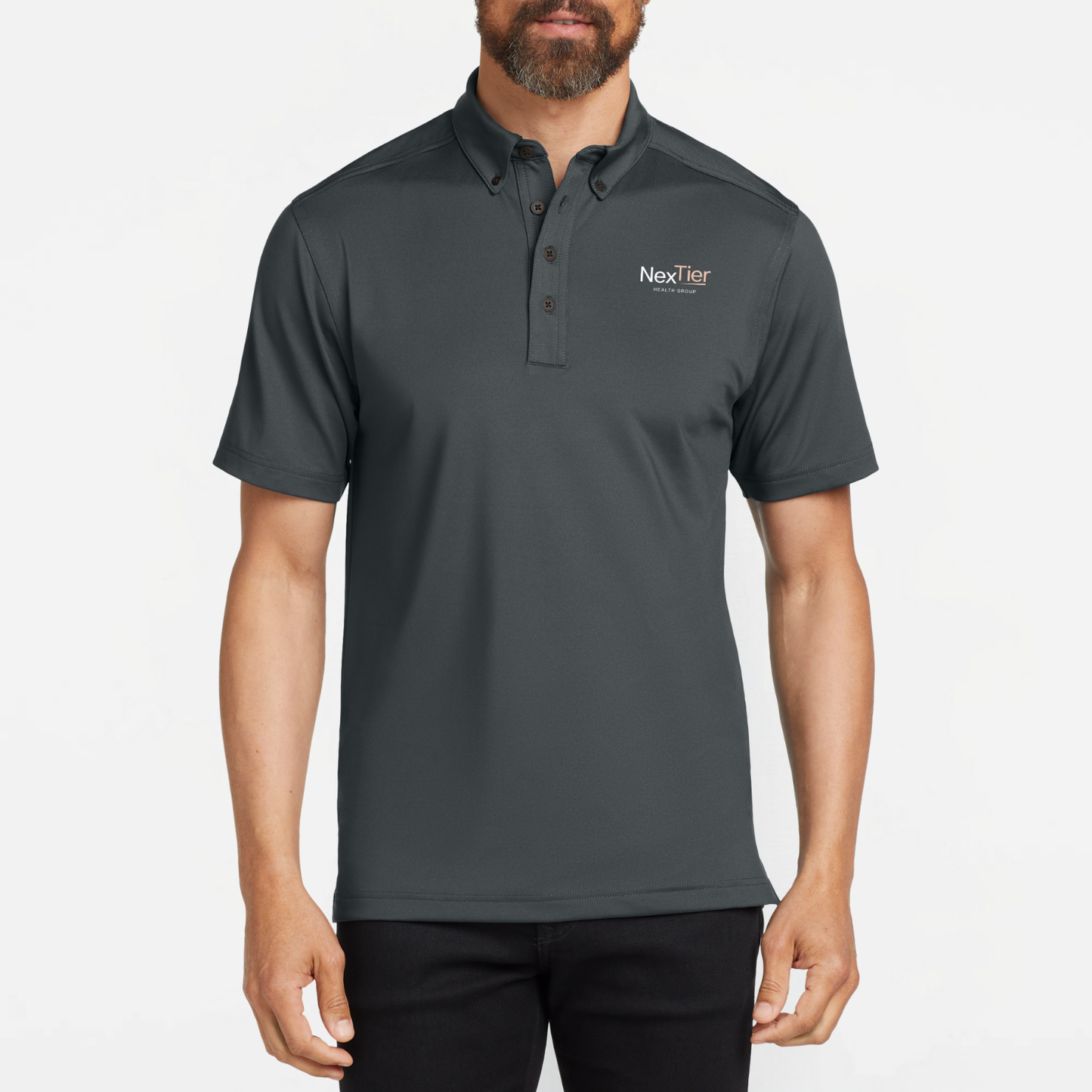 NexTier: Embroidered Gauge Polo