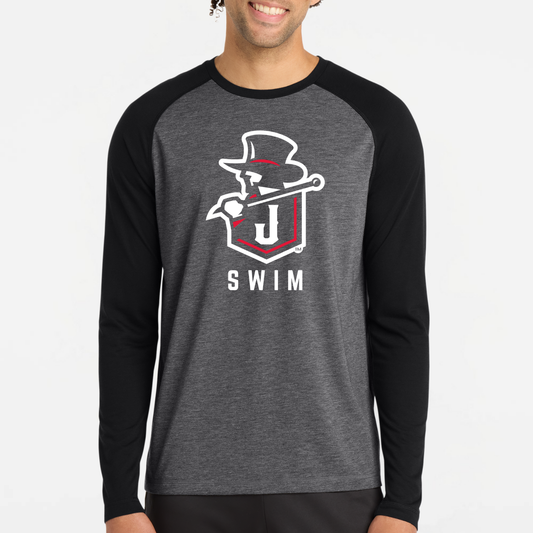 JS: Johnstown Swim Raglan Long Sleeve Triblend Tech T-Shirt