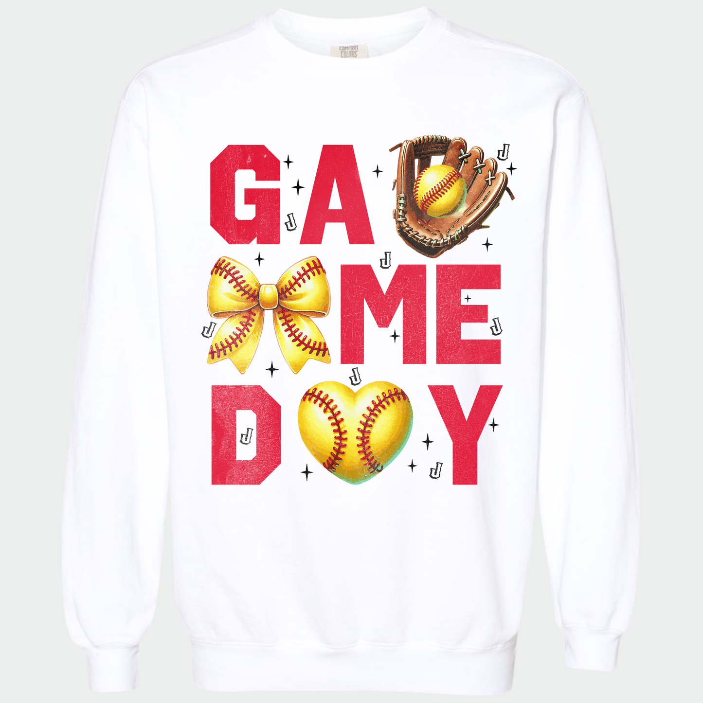 JYAA: Johnnies Softball Game Day *distressed* Sweatshirt