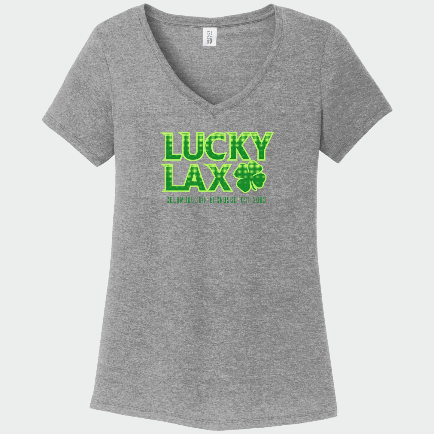 LuckyLax: Women's Blended Short Sleeve V-Neck T-Shirt