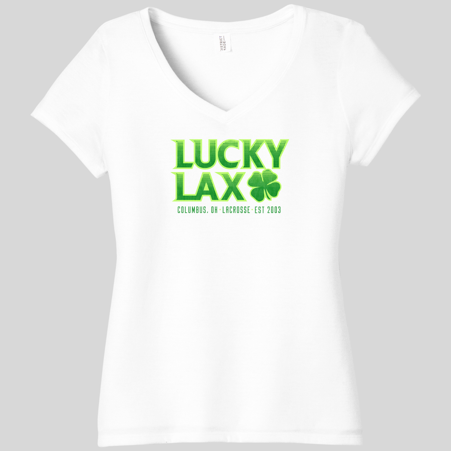 LuckyLax: Women's Blended Short Sleeve V-Neck T-Shirt