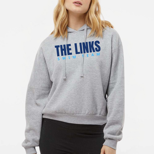 LINKSWIM: Boxy Crop Hooded Sweatshirt