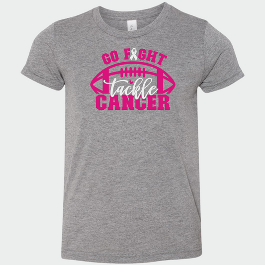 Go Fight Tackle Cancer T-Shirt