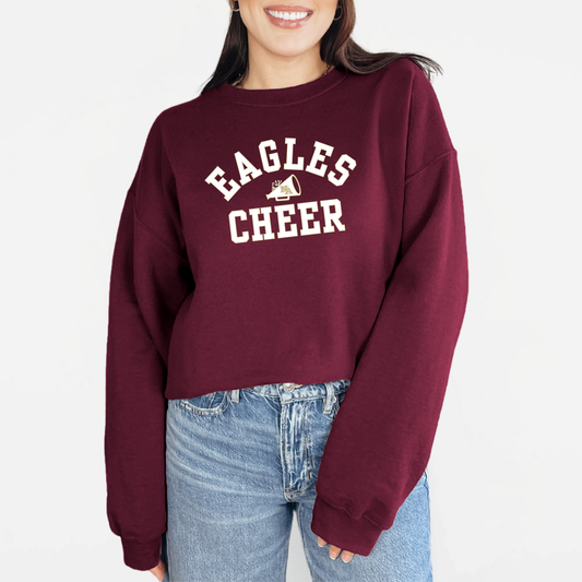 NAYCheer: Eagles Cheer Megaphone Crew Sweatshirt