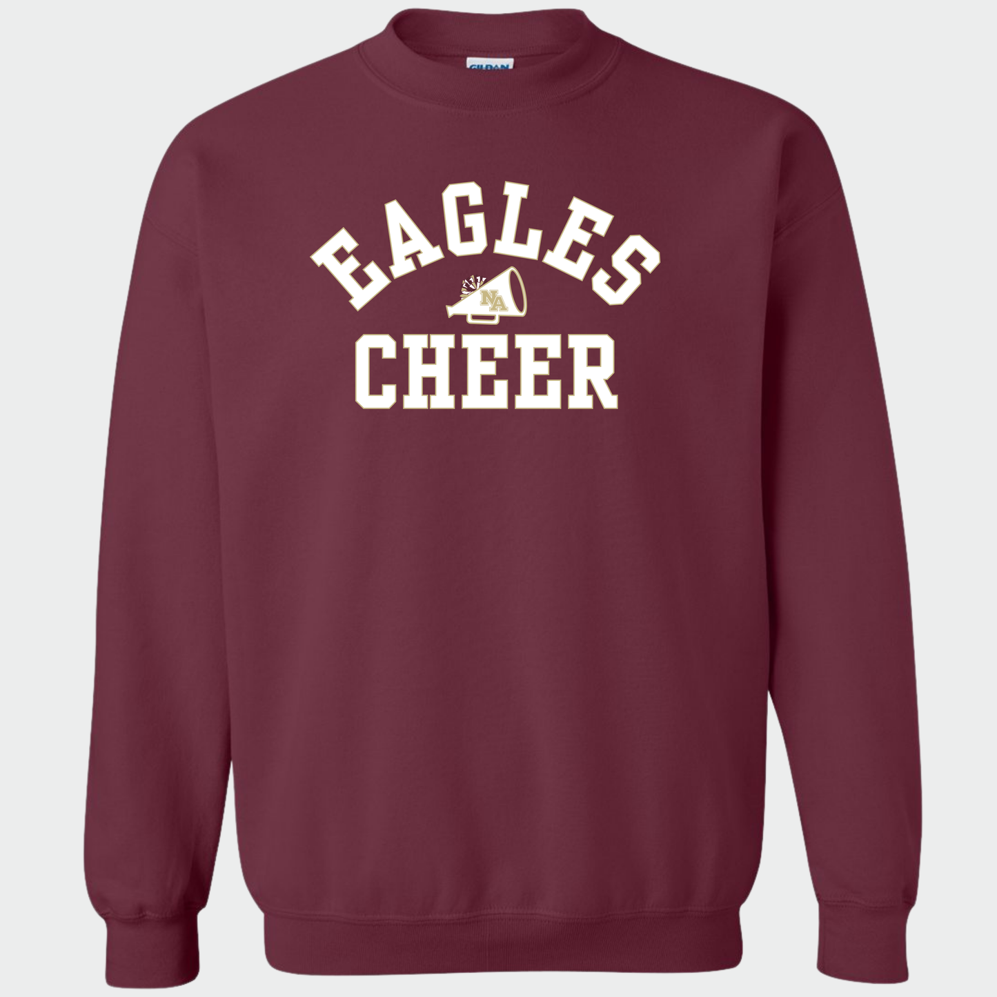 NAYCheer: Eagles Cheer Megaphone Crew Sweatshirt