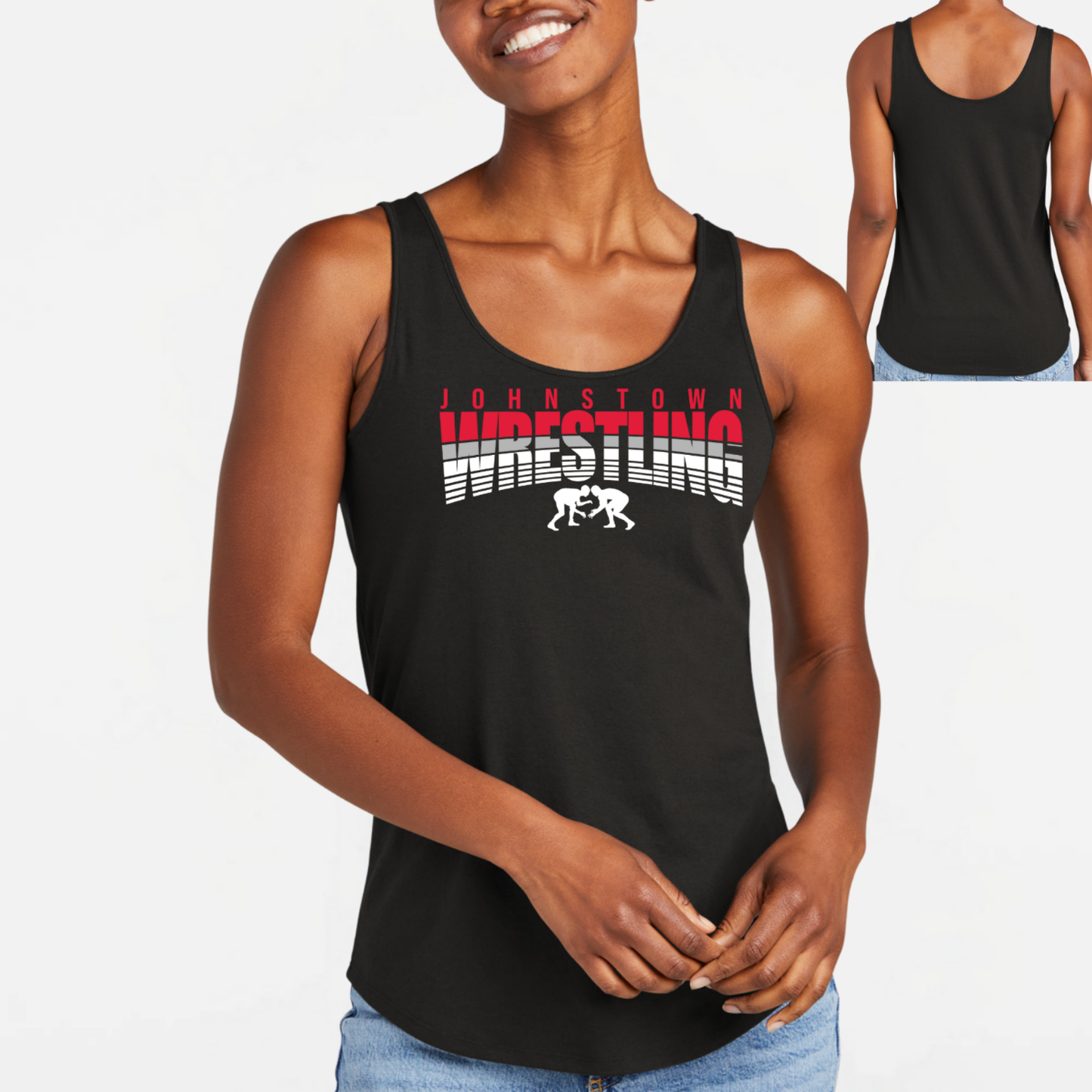 JYAA: Johnstown Wrestling Women's Triblend Tank Top