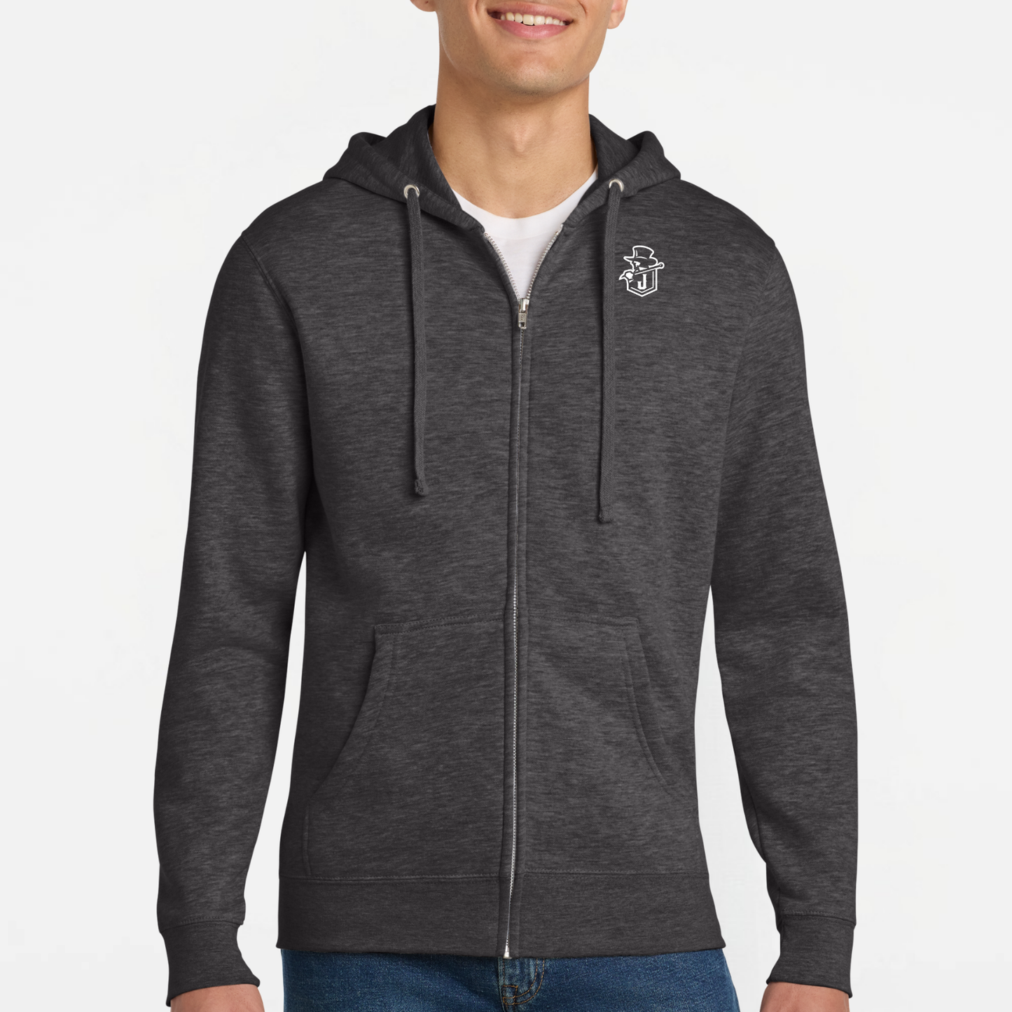 JYAA: Johnstown Johnnie Knockout Logo Full-Zip Hooded Sweatshirt