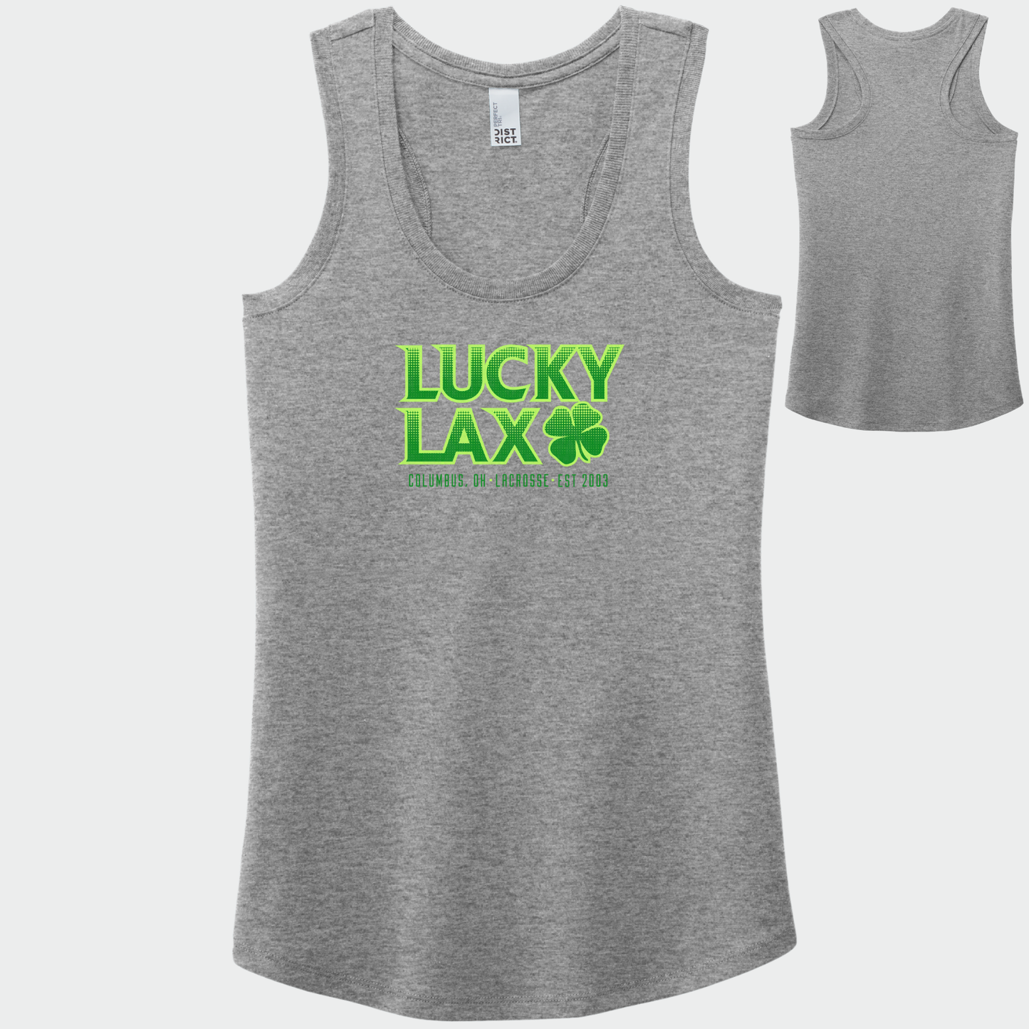 LuckyLax: Women's Triblend Racerback Tank Top