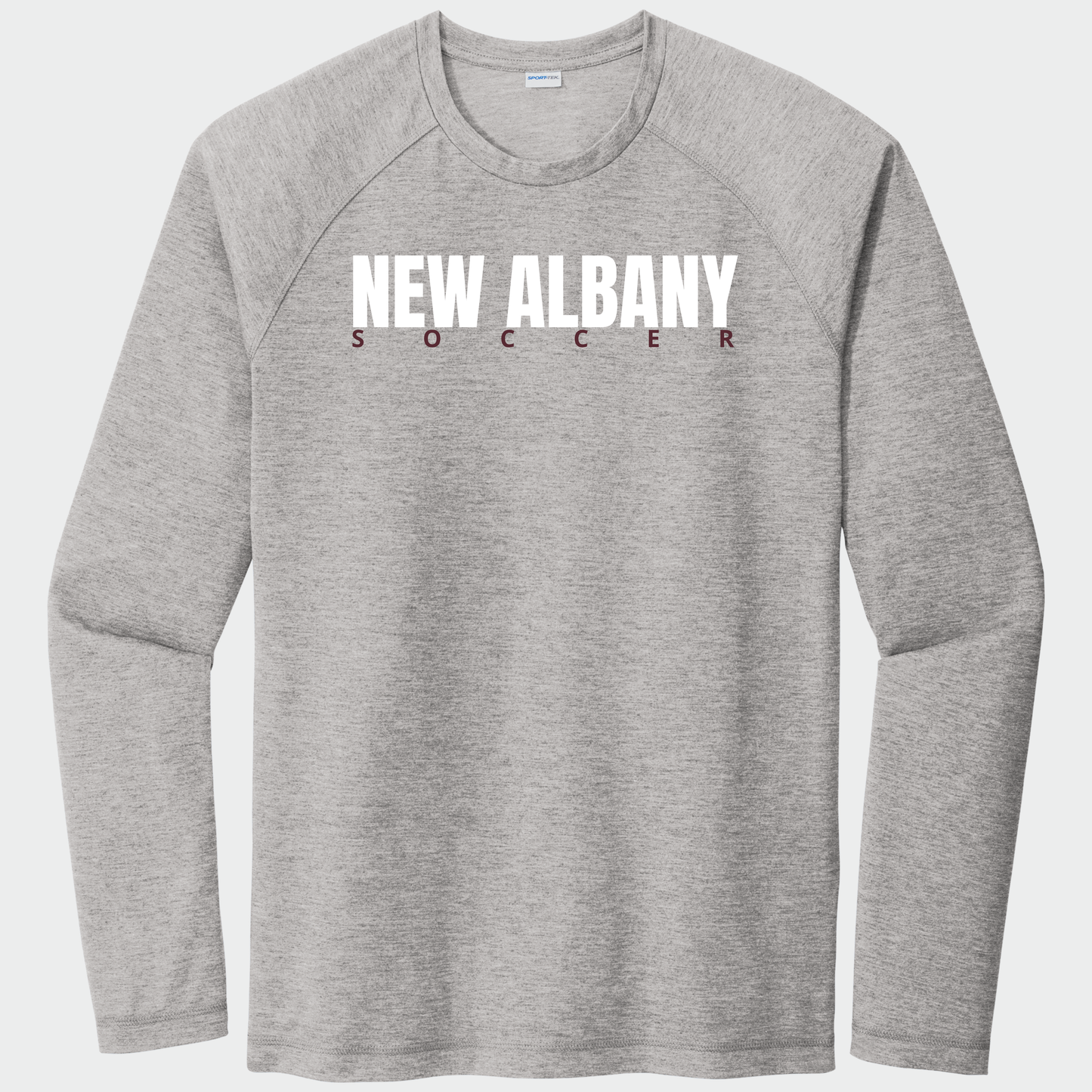 NAGS: New Albany Soccer, Long Sleeve Triblend Tech Tee