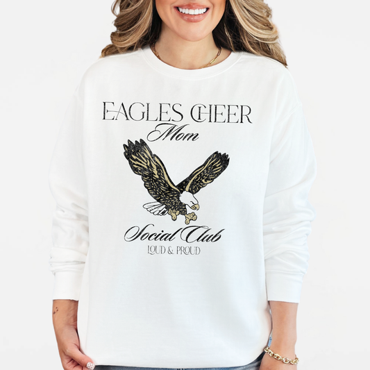 NAYCHEER: Eagles Cheer Mom Social Club Sweatshirt