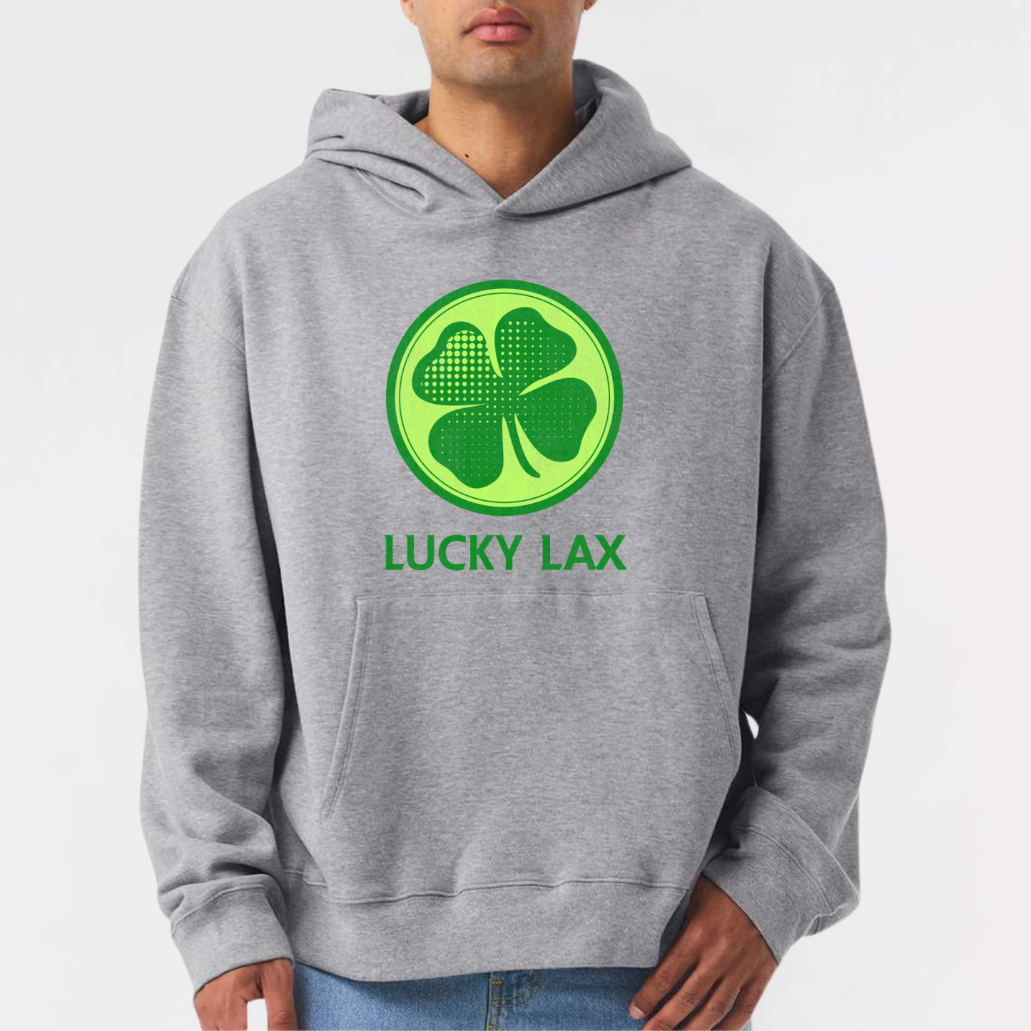 LuckyLax: 10oz Heavyweight Hooded Sweatshirt *distressed print*