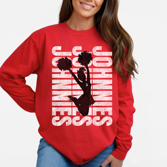 JYAA: Johnnies Cheerleader *distressed* Long Sleeve T-Shirt