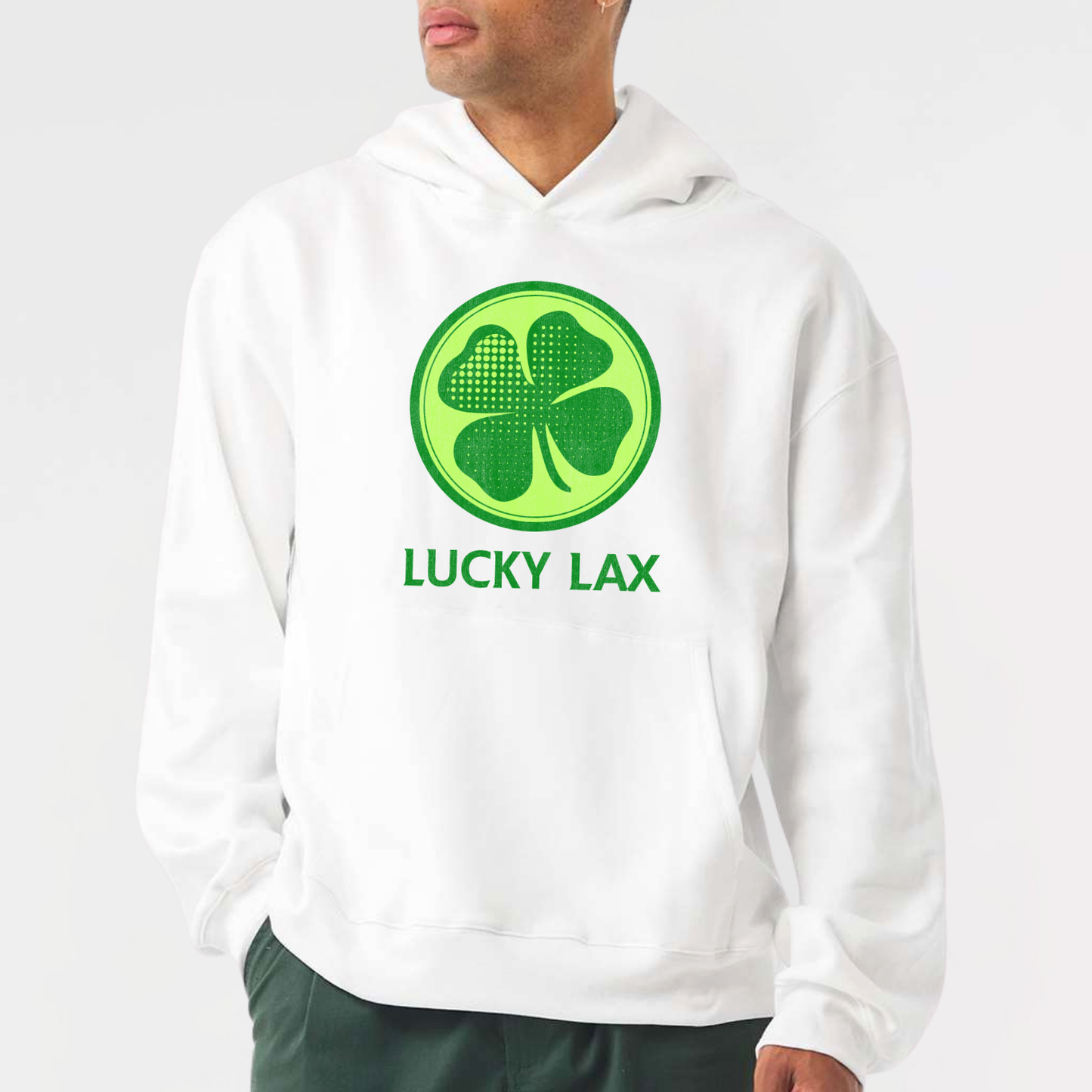 LuckyLax: 10oz Heavyweight Hooded Sweatshirt *distressed print*
