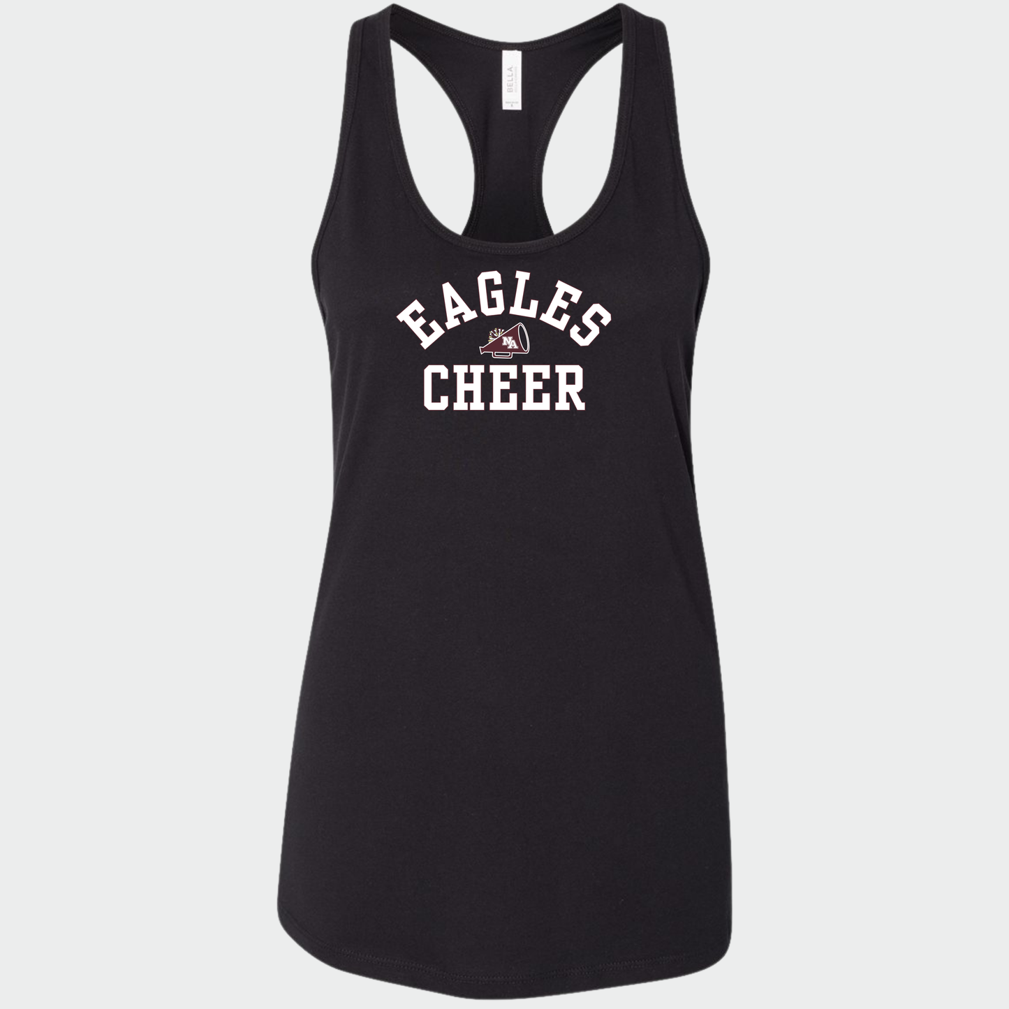 NAYCheer: Eagles Cheer Megaphone Racerback Tank Top