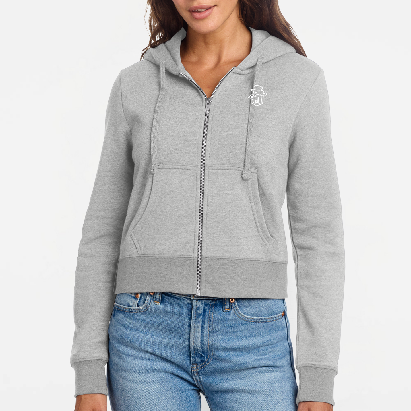JYAA: Johnstown Johnnie Knockout Logo Women's Full-Zip Hooded Sweatshirt