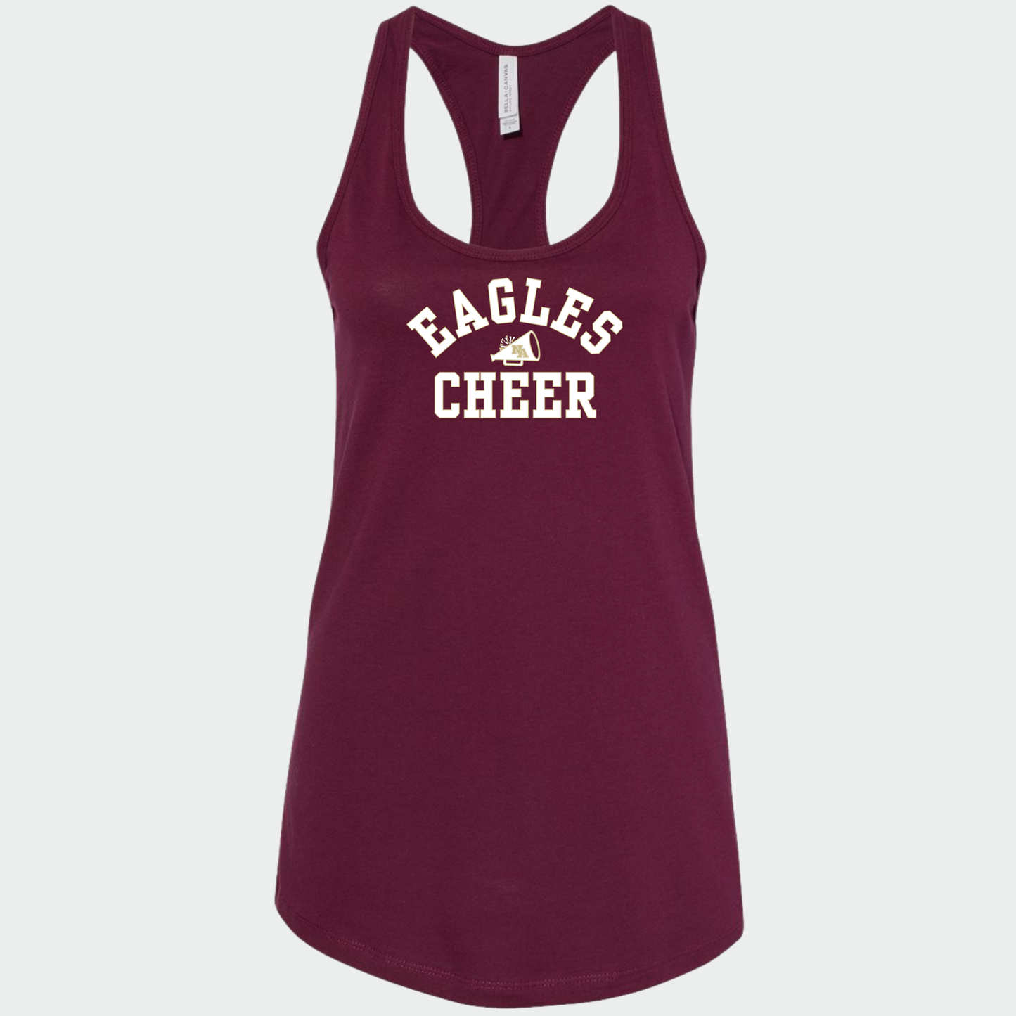 NAYCheer: Eagles Cheer Megaphone Racerback Tank Top