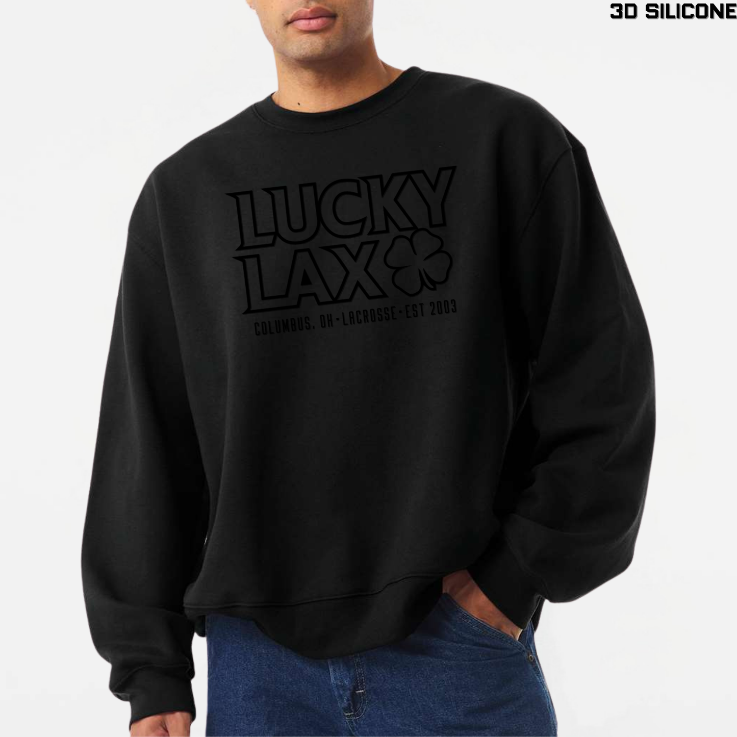 LuckyLax: 10oz Heavyweight Sweatshirt *3D Print*