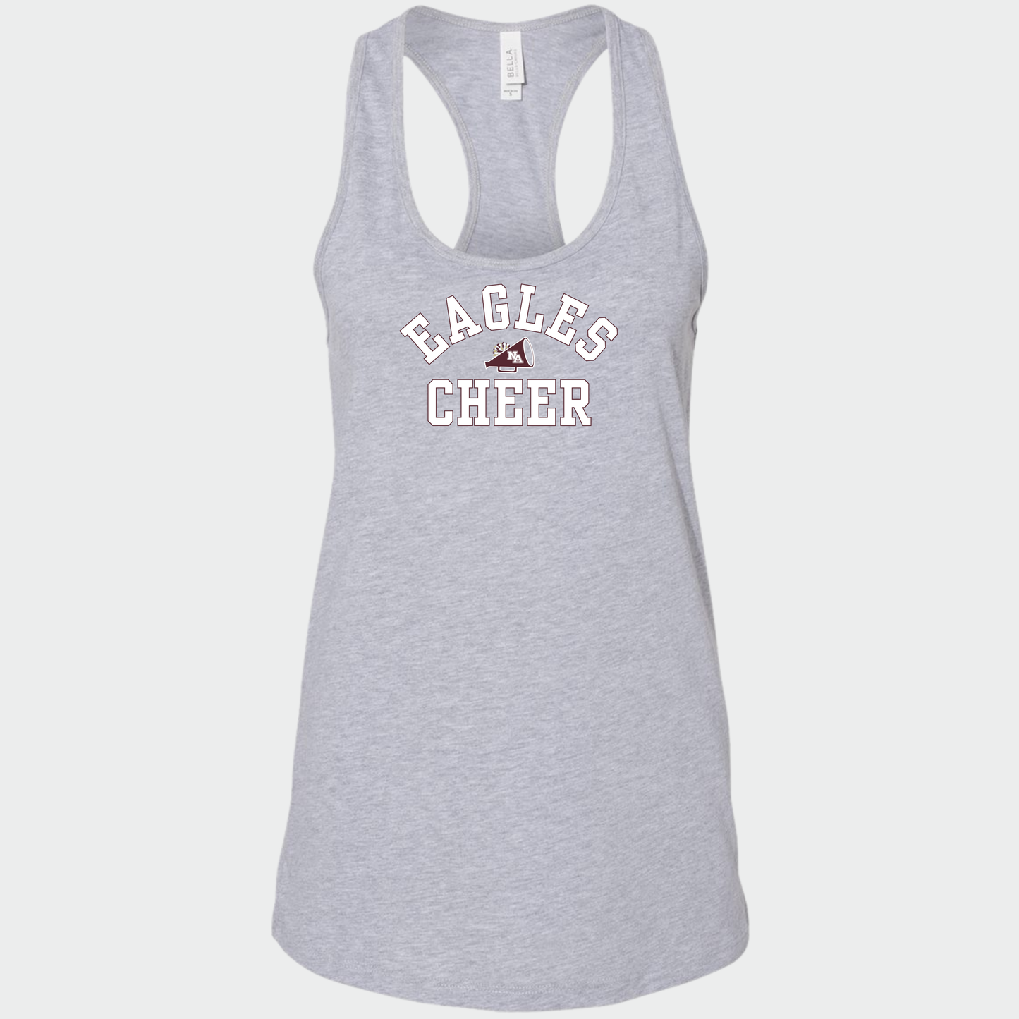 NAYCheer: Eagles Cheer Megaphone Racerback Tank Top