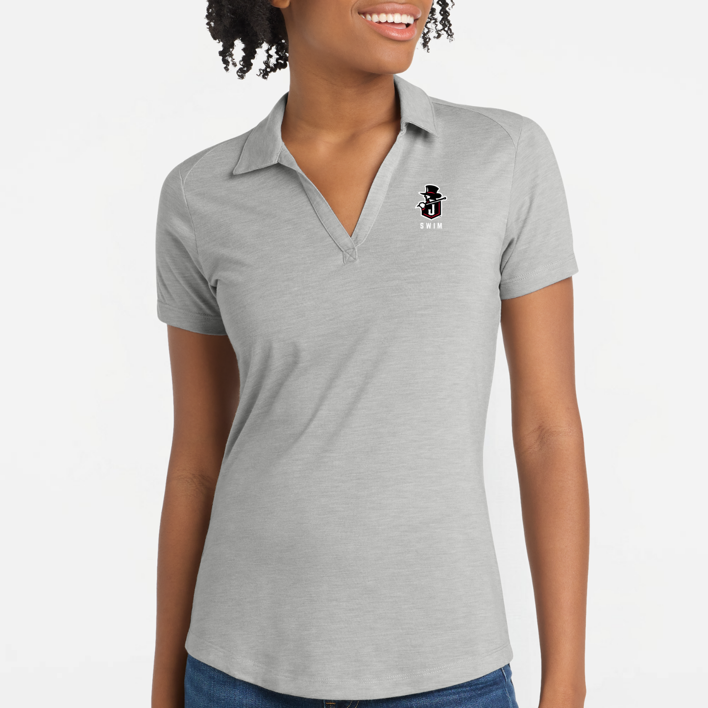 JS: Johnstown Swim Women's Triblend Tech Polo
