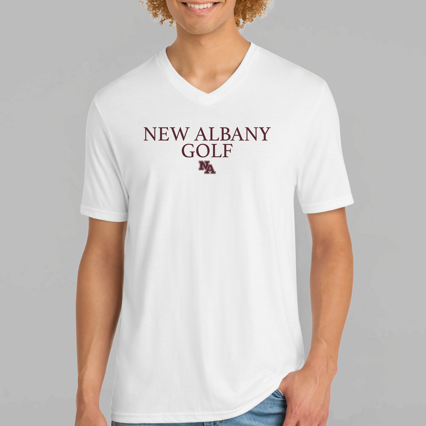 NAGolf: Triblend V-Neck Tee