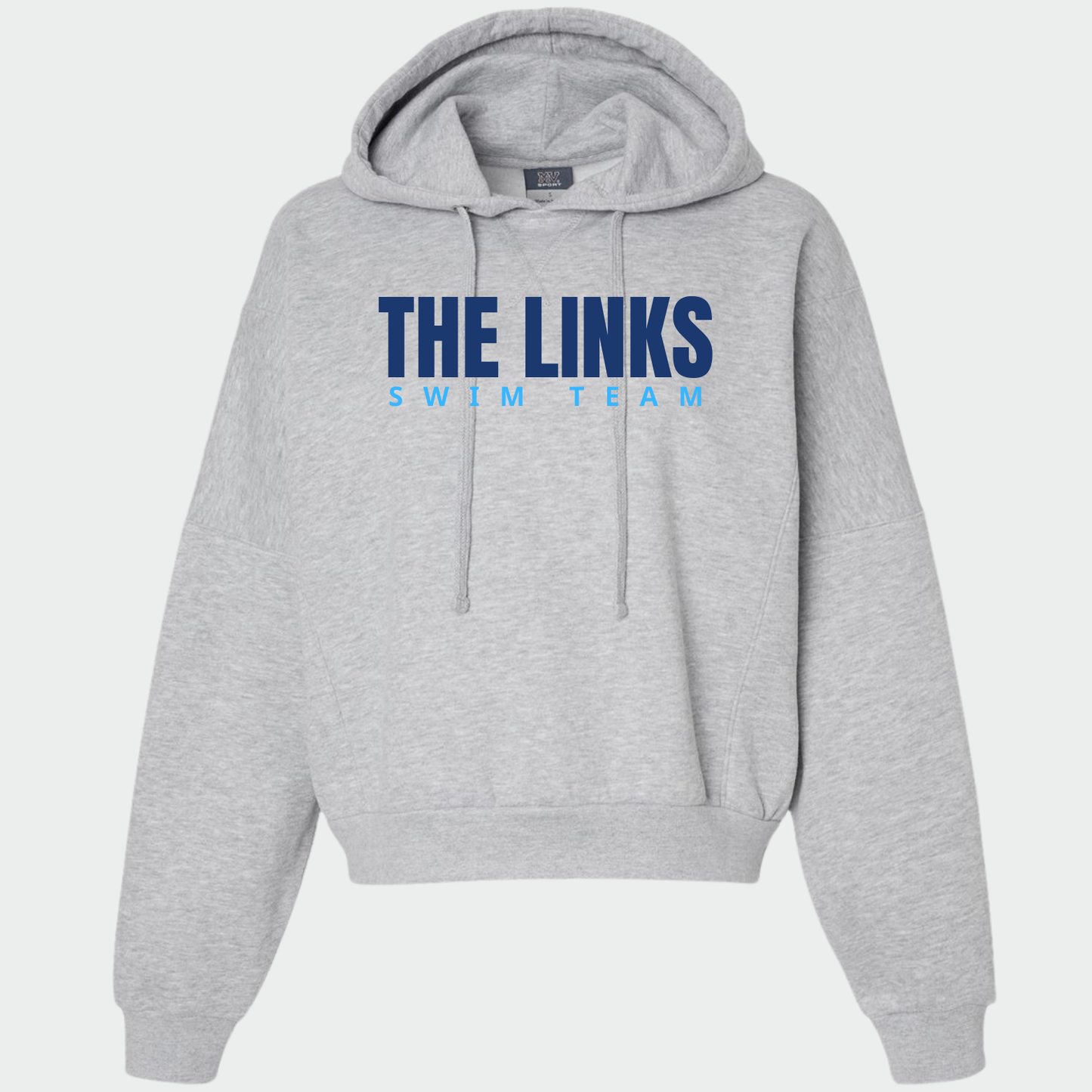 LINKSWIM: Boxy Crop Hooded Sweatshirt