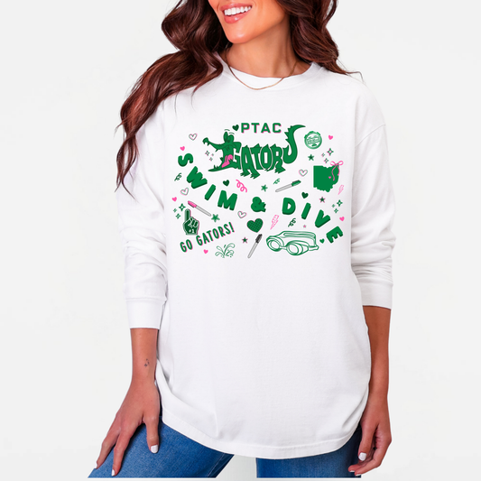PTAC: Gators Collage Vintage Long Sleeve Tee