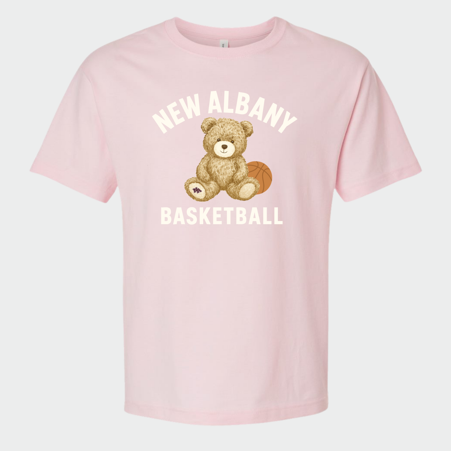 NAGTB: New Albany Basketball Teddy Bear Heavyweight T-Shirt