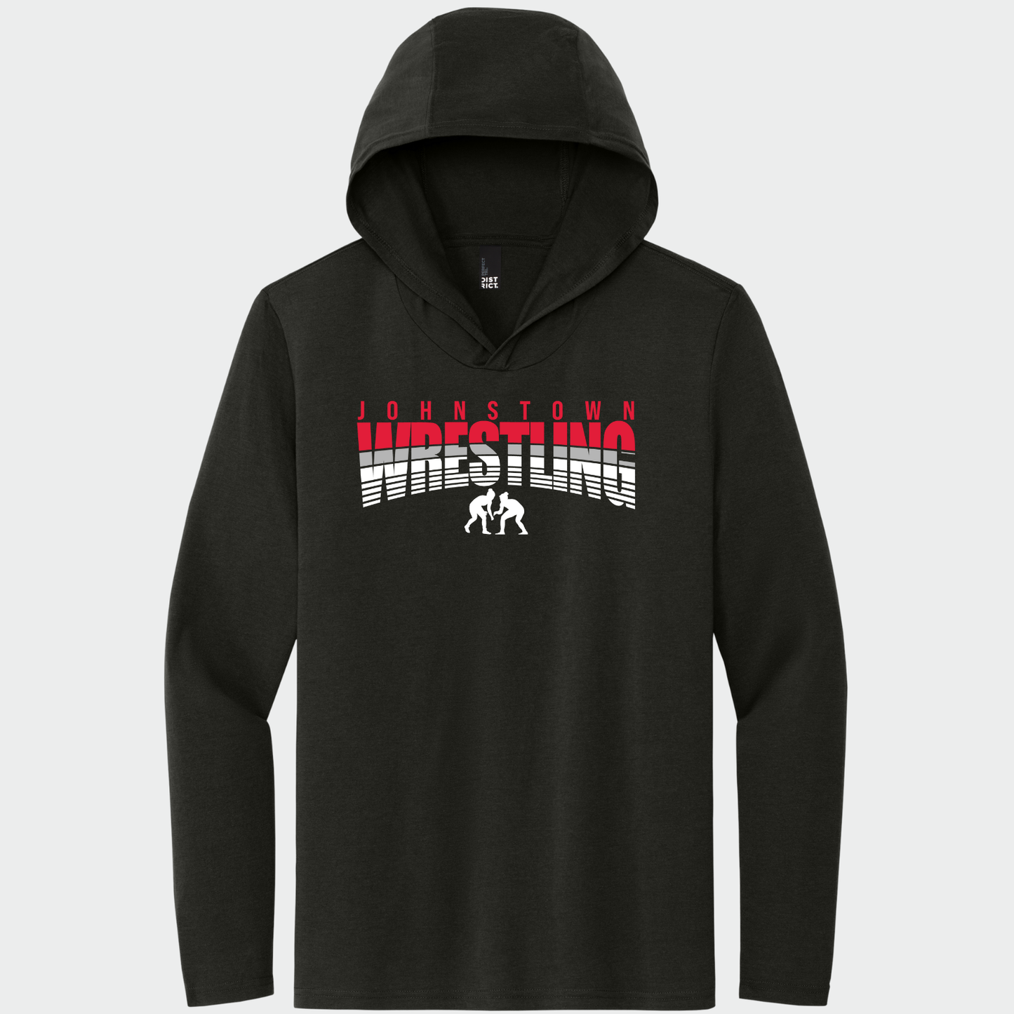 JYAA: Johnstown Wrestling Hooded Long Sleeve Triblend T-Shirt