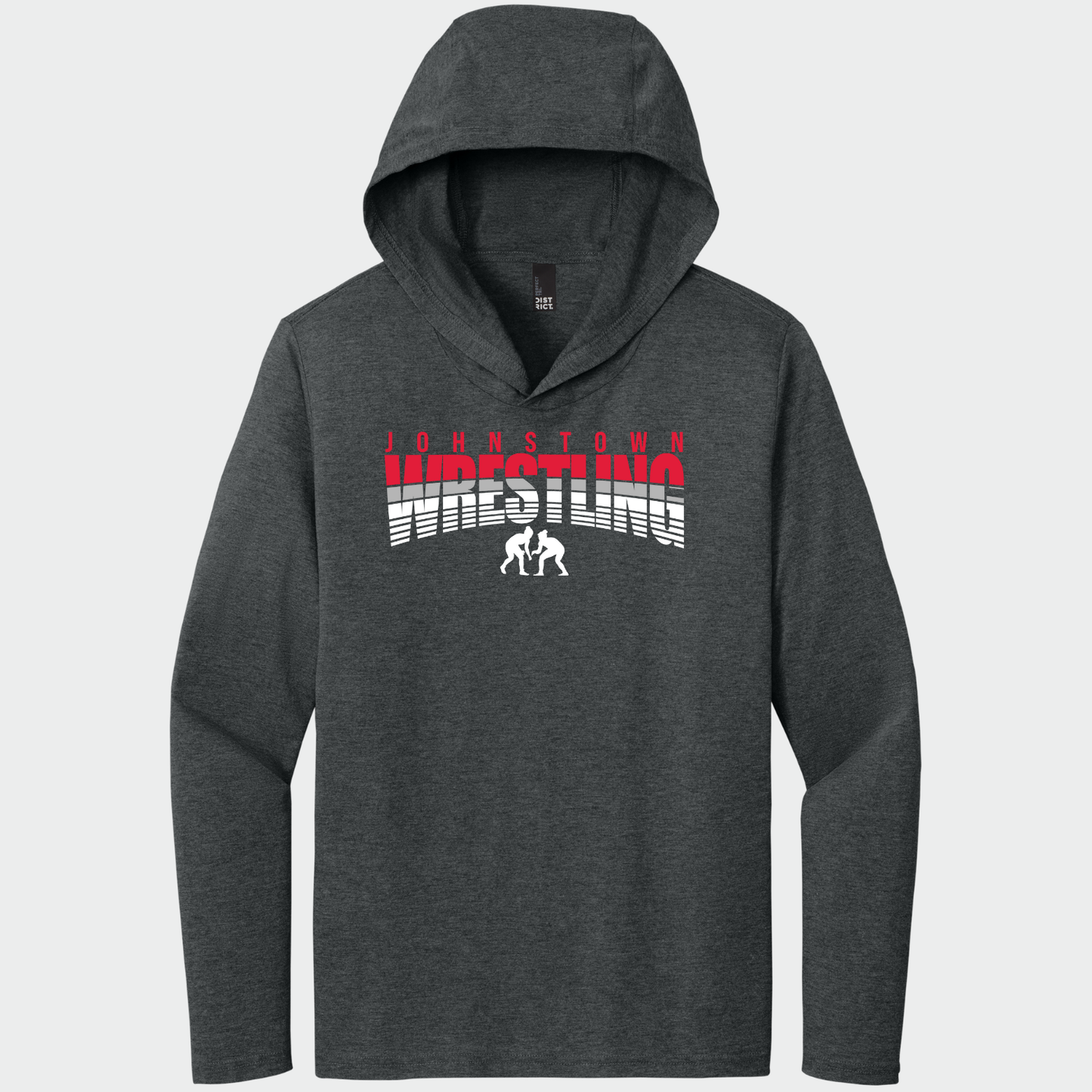 JYAA: Johnstown Wrestling Hooded Long Sleeve Triblend T-Shirt
