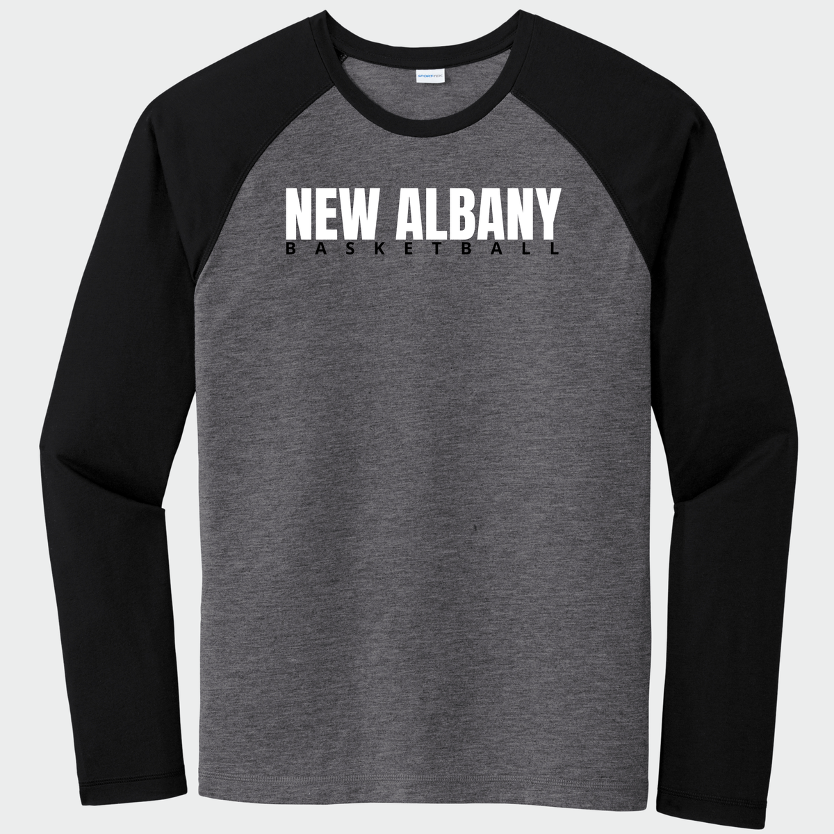 NAGTB: New Albany Basketball, Long Sleeve Triblend Tech Tee
