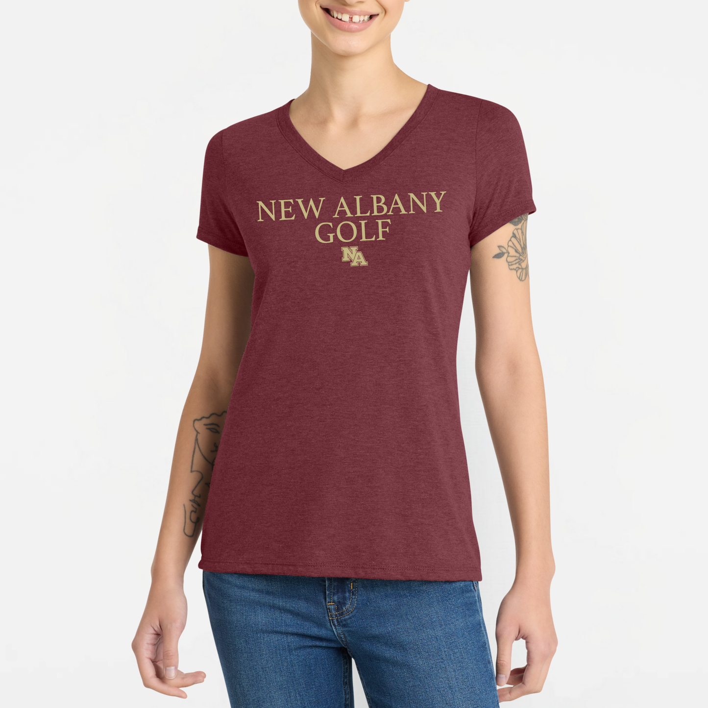 NAGolf: Women's Triblend V-Neck Tee