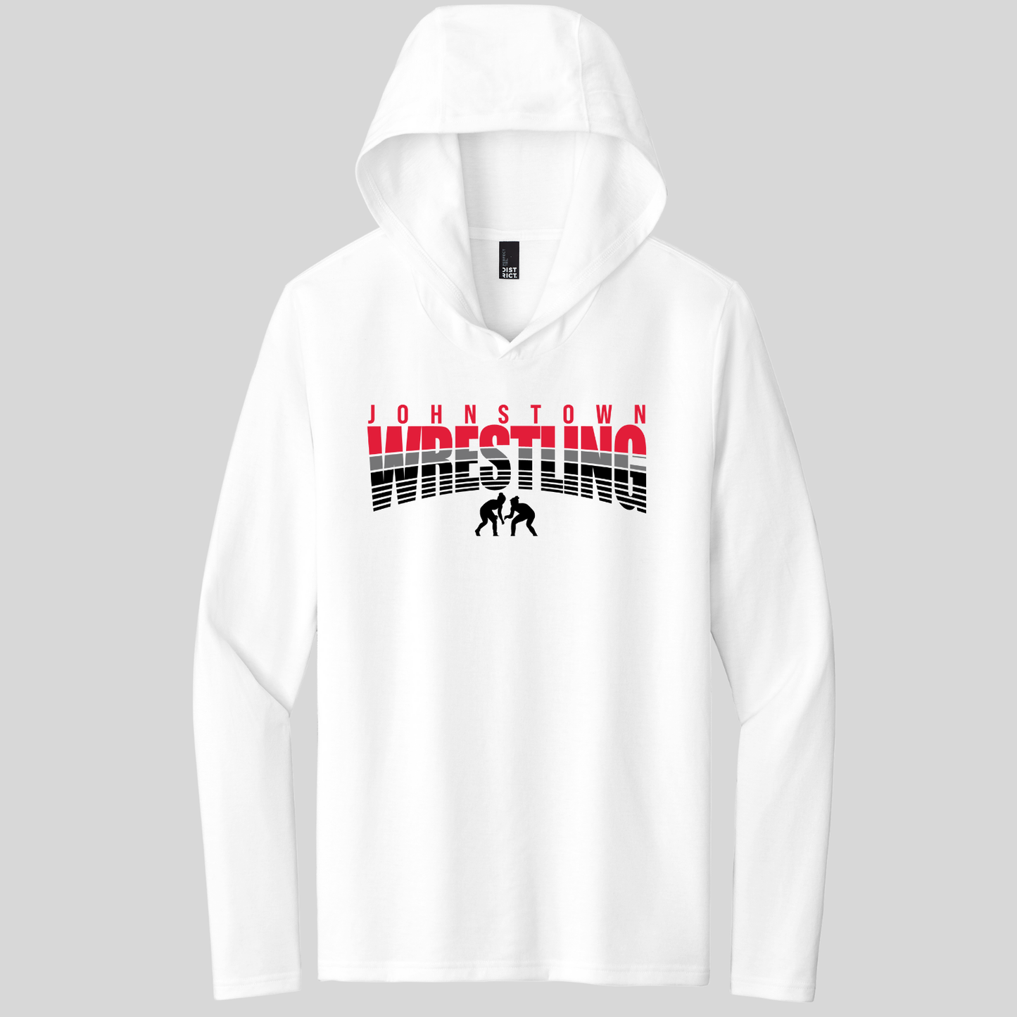 JYAA: Johnstown Wrestling Hooded Long Sleeve Triblend T-Shirt
