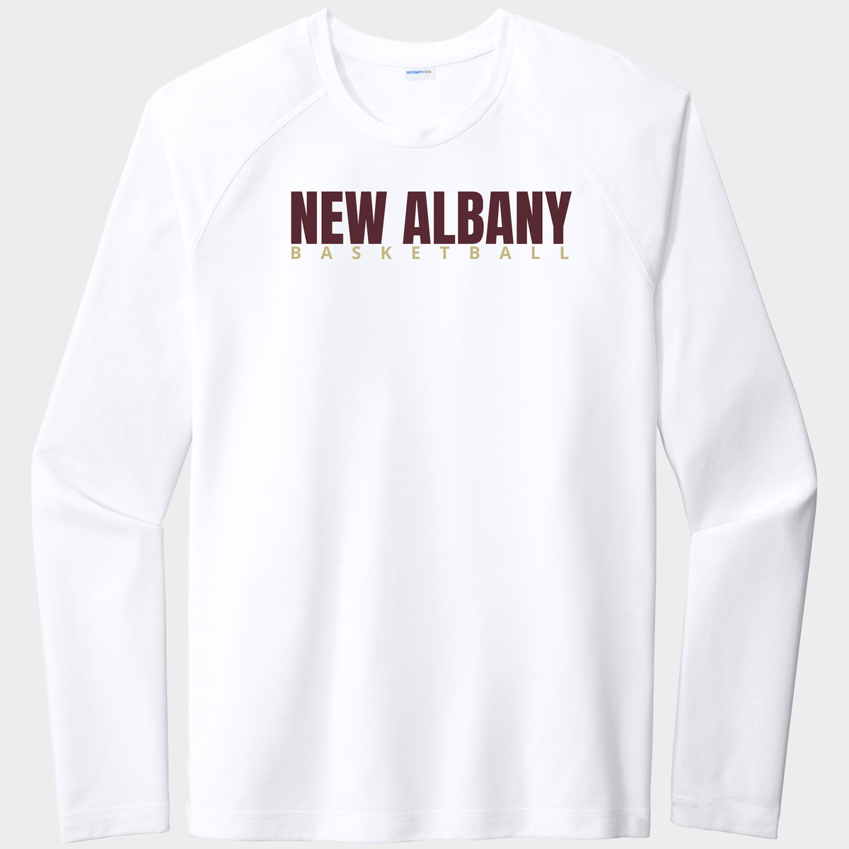 NAGTB: New Albany Basketball, Long Sleeve Triblend Tech Tee