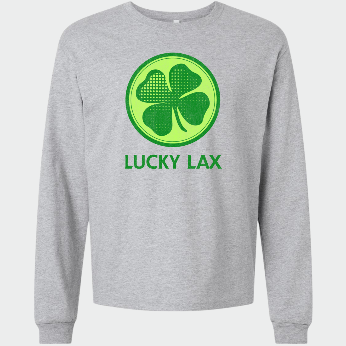 LuckyLax: *distressed graphic* 6oz Heavyweight Long Sleeve T-Shirt