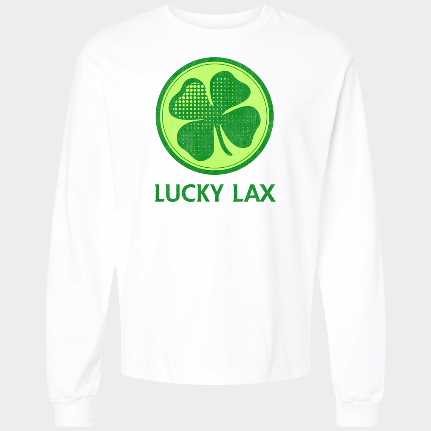 LuckyLax: *distressed graphic* 6oz Heavyweight Long Sleeve T-Shirt