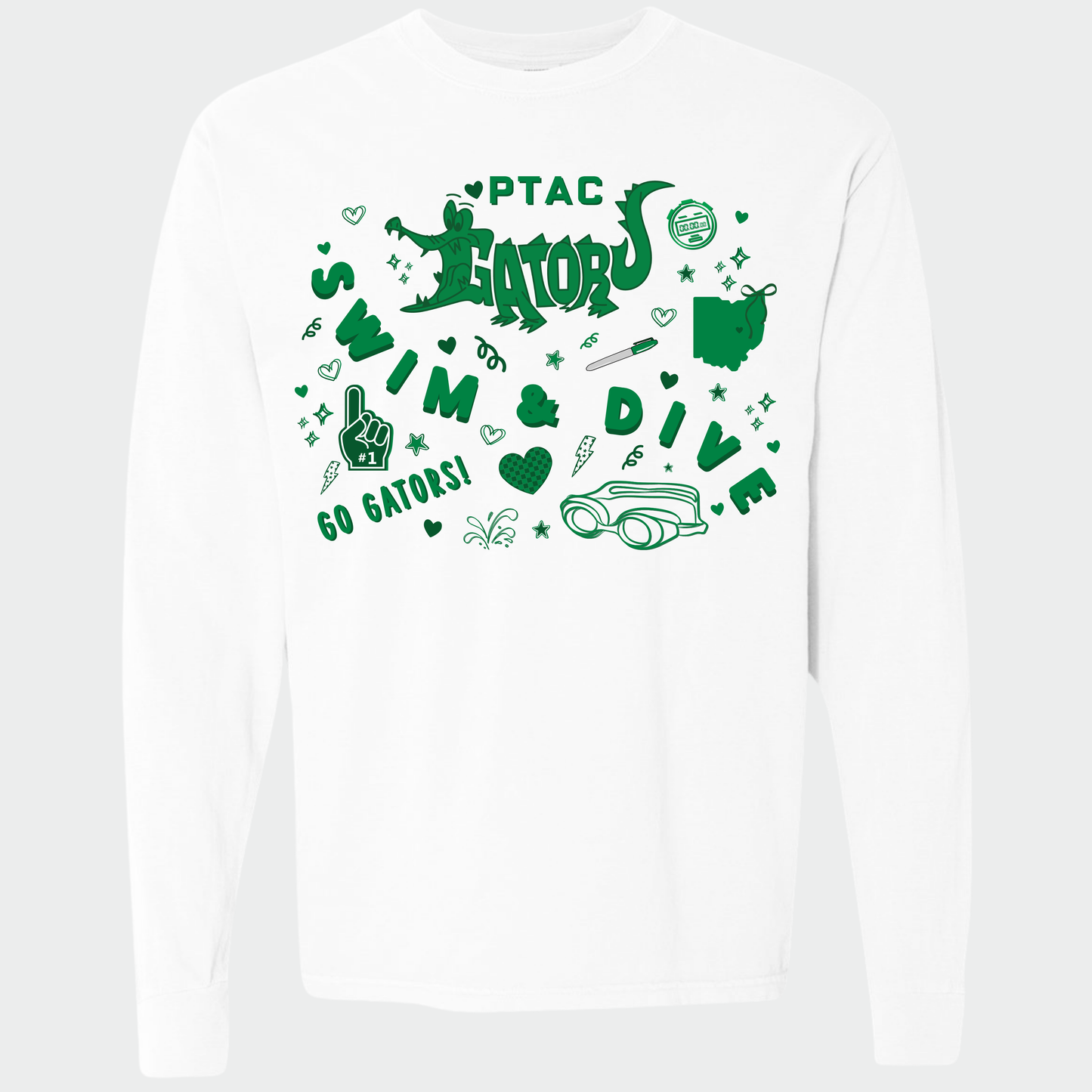 PTAC: Gators Collage Vintage Long Sleeve Tee