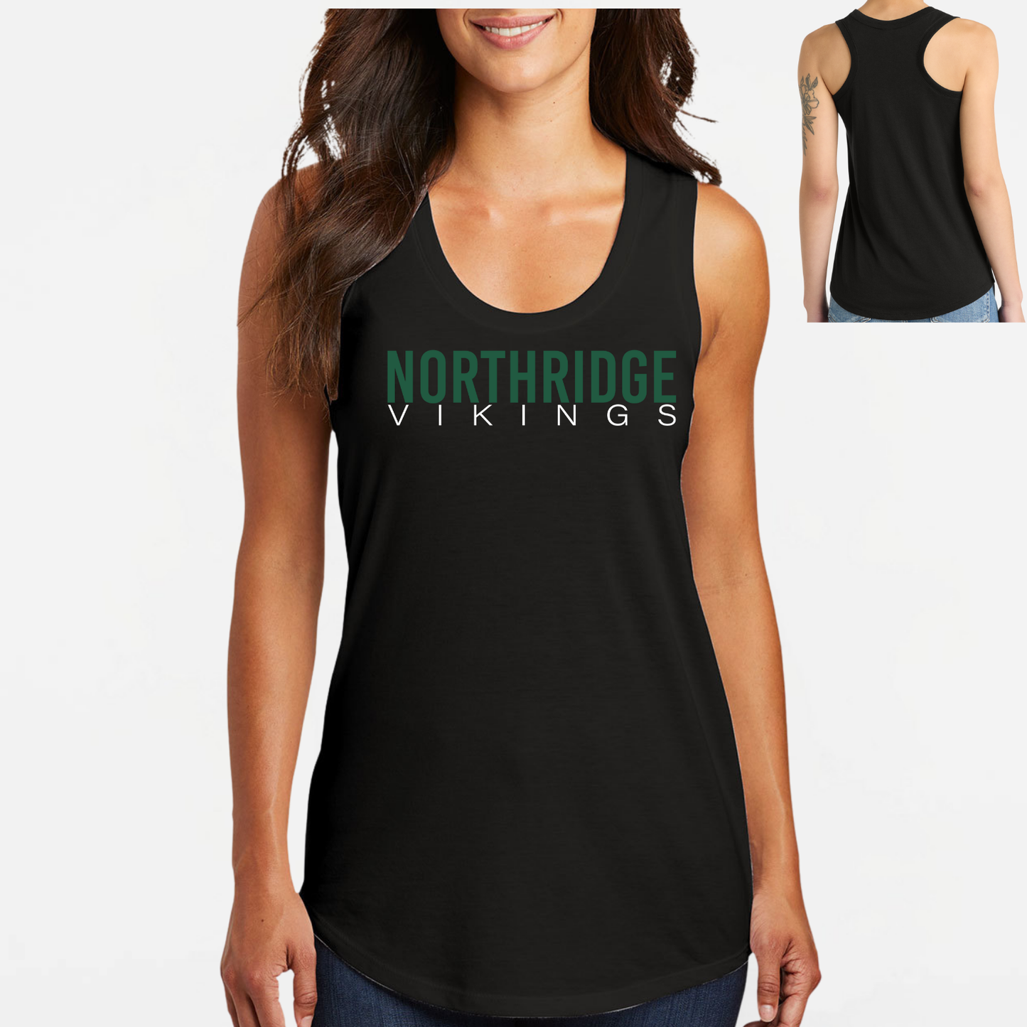 NRS: Northridge Vikings Women's Triblend Racerback Tank Top