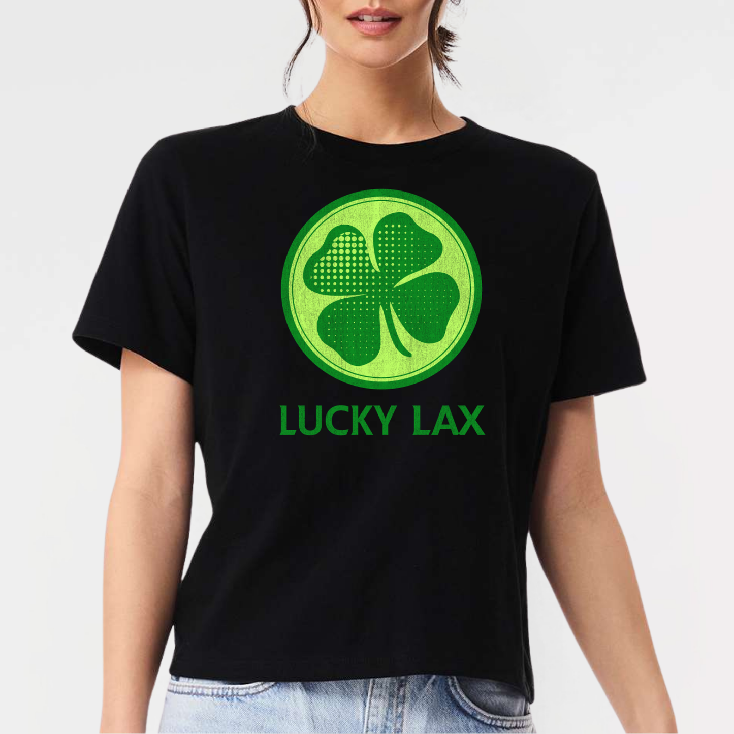 LuckyLax: *distressed graphic* Women's 6oz Heavyweight T-Shirt