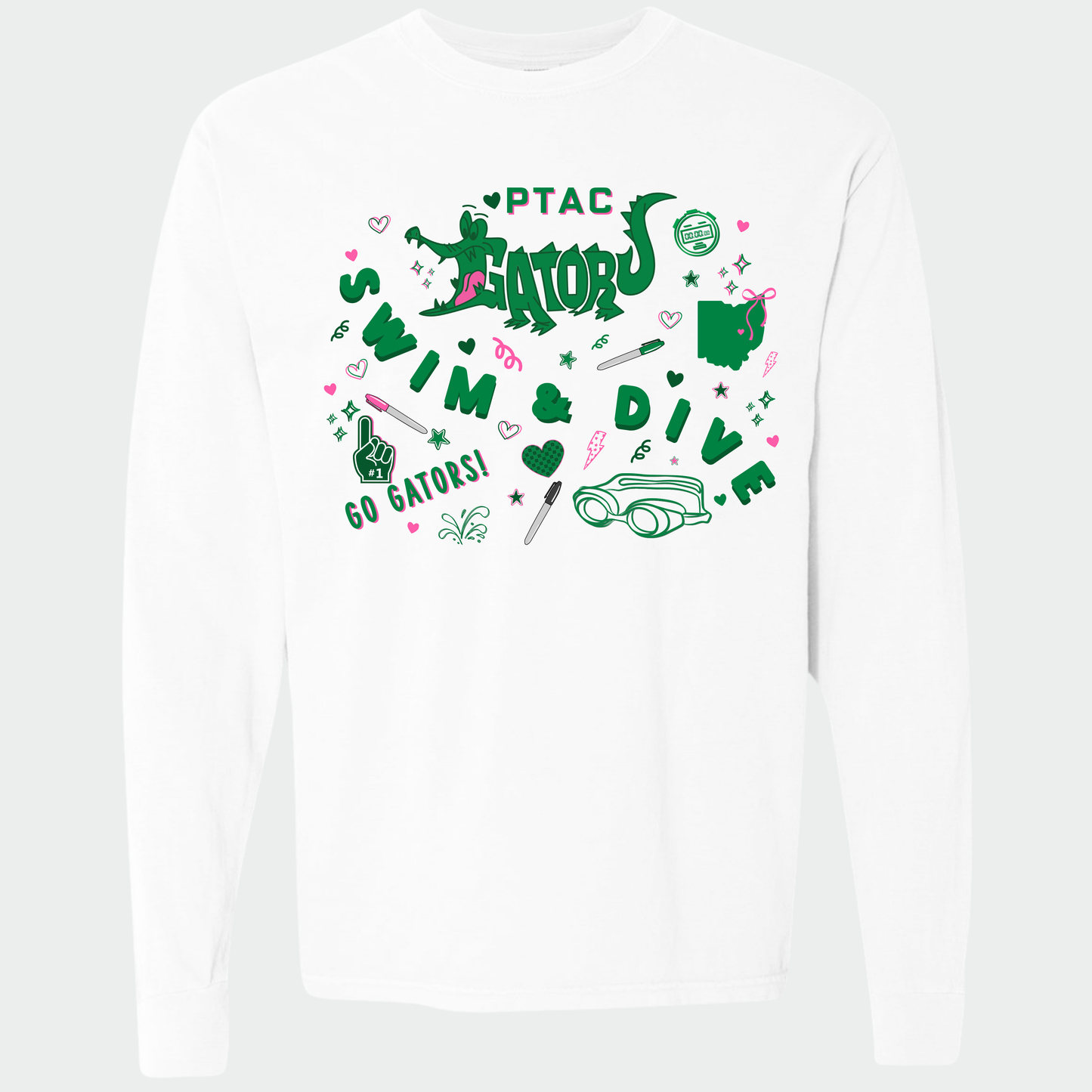 PTAC: Gators Collage Vintage Long Sleeve Tee