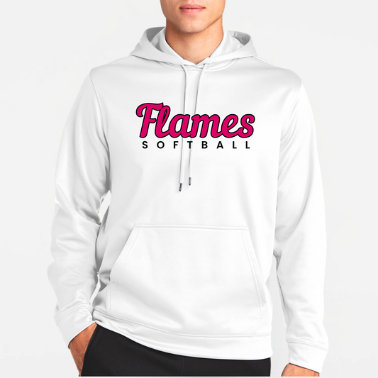 Flames Softball: Tech Hooded Sweatshirt