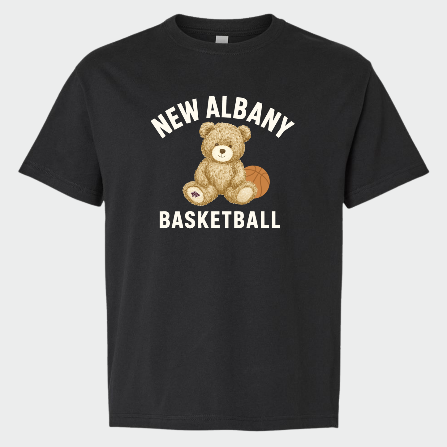 NAGTB: New Albany Basketball Teddy Bear Heavyweight T-Shirt