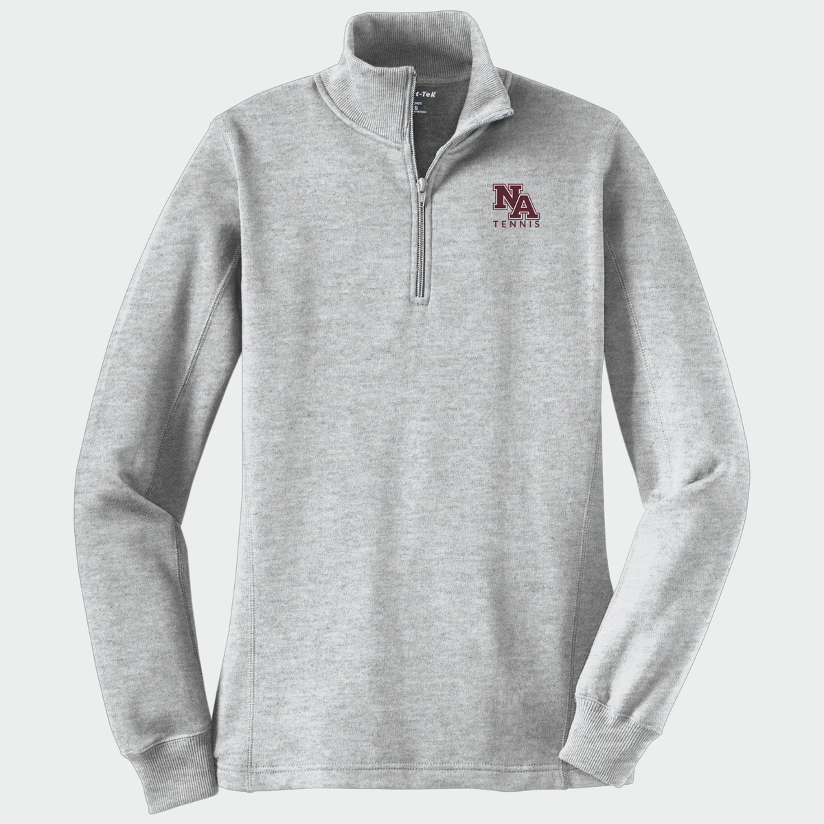 NATennis: NA Tennis, Embroidered, Women's Quarter-Zip Sweatshirt