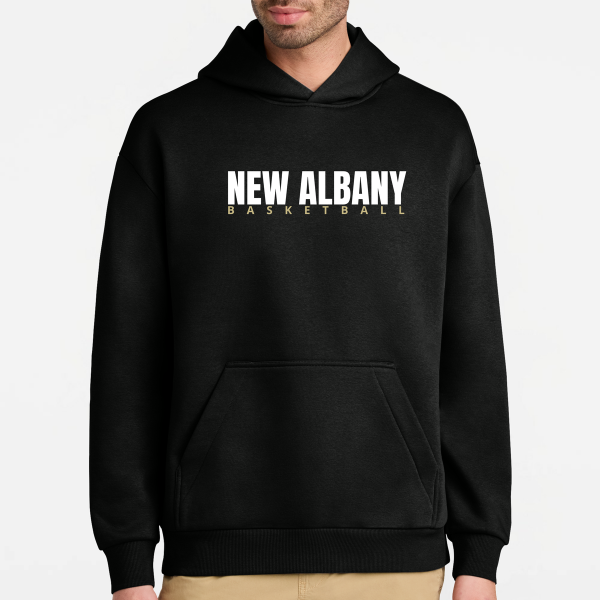 NAGTB: New Albany Basketball, Heavyweight Hooded Sweatshirt