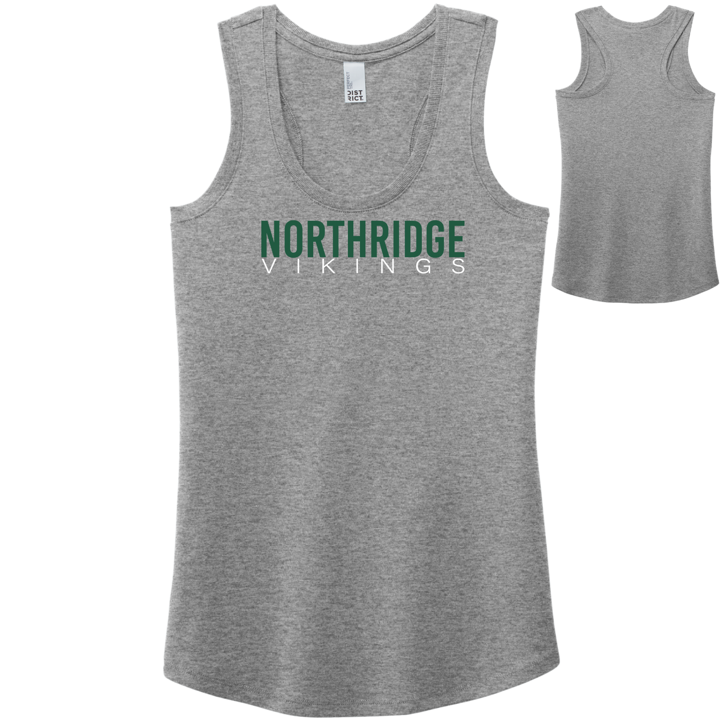 NRS: Northridge Vikings Women's Triblend Racerback Tank Top