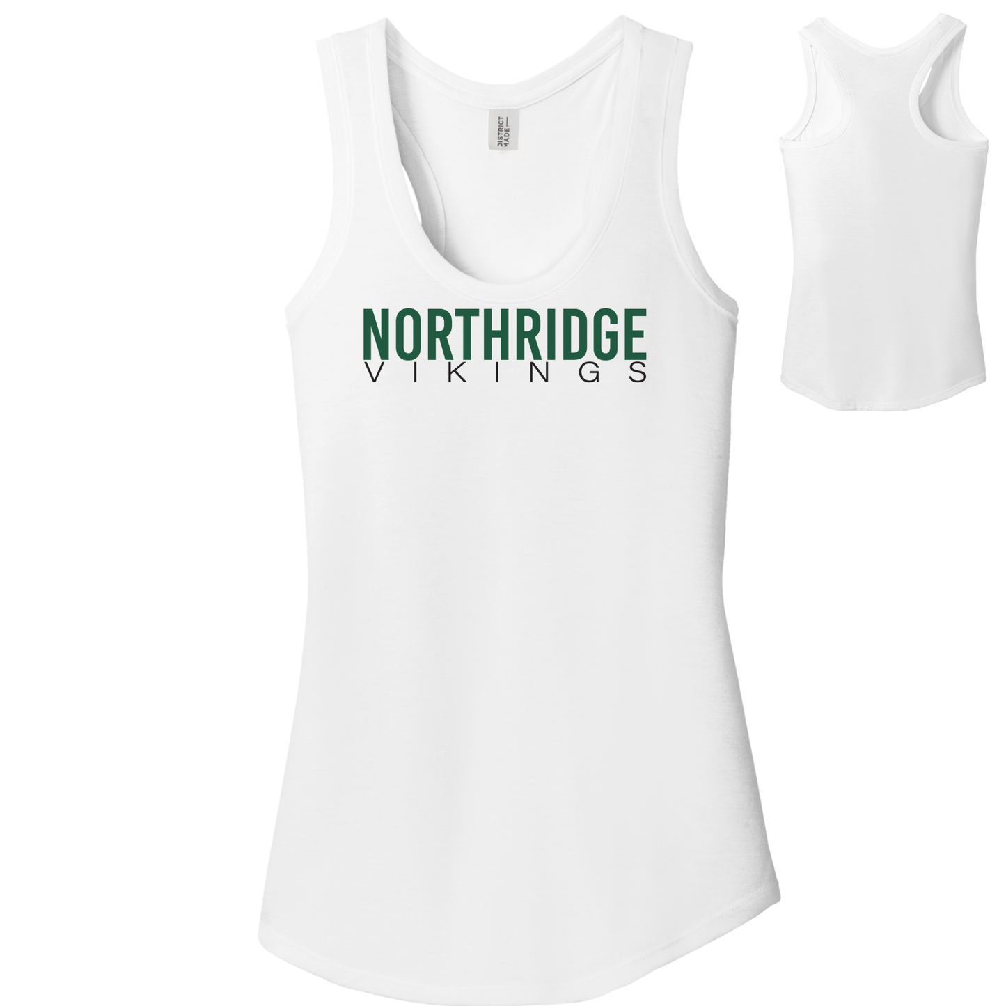 NRS: Northridge Vikings Women's Triblend Racerback Tank Top