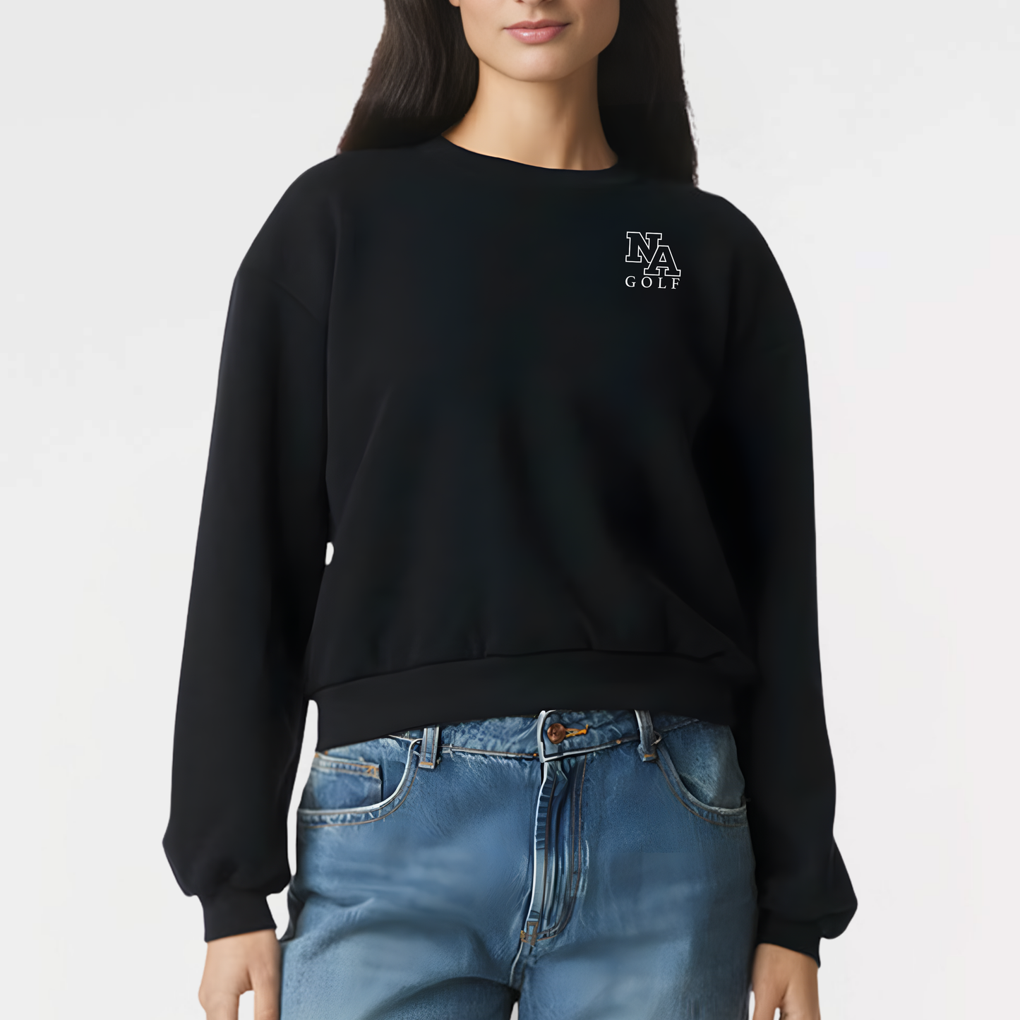 NAGolf: Embroidered, Reflex Fleece Crew Sweatshirt