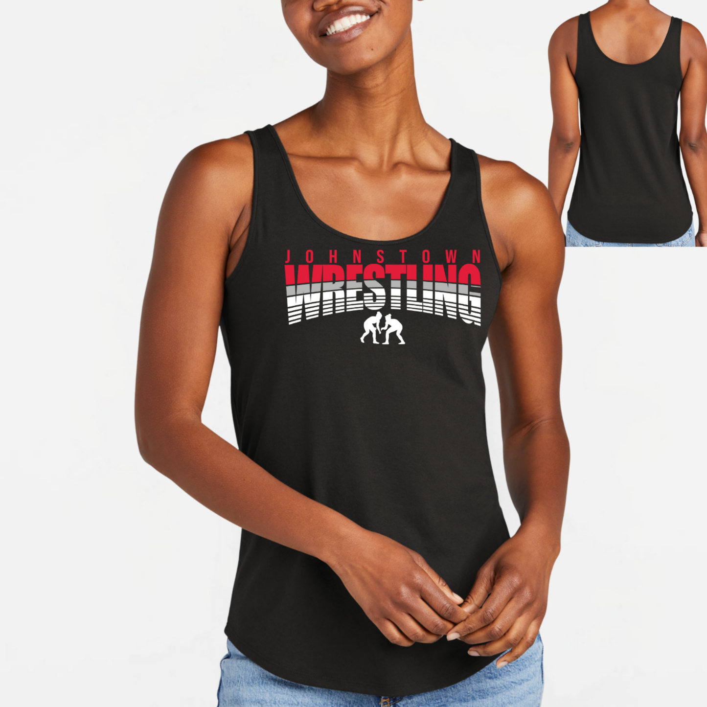 JYAA: Johnstown Wrestling Women's Triblend Tank Top