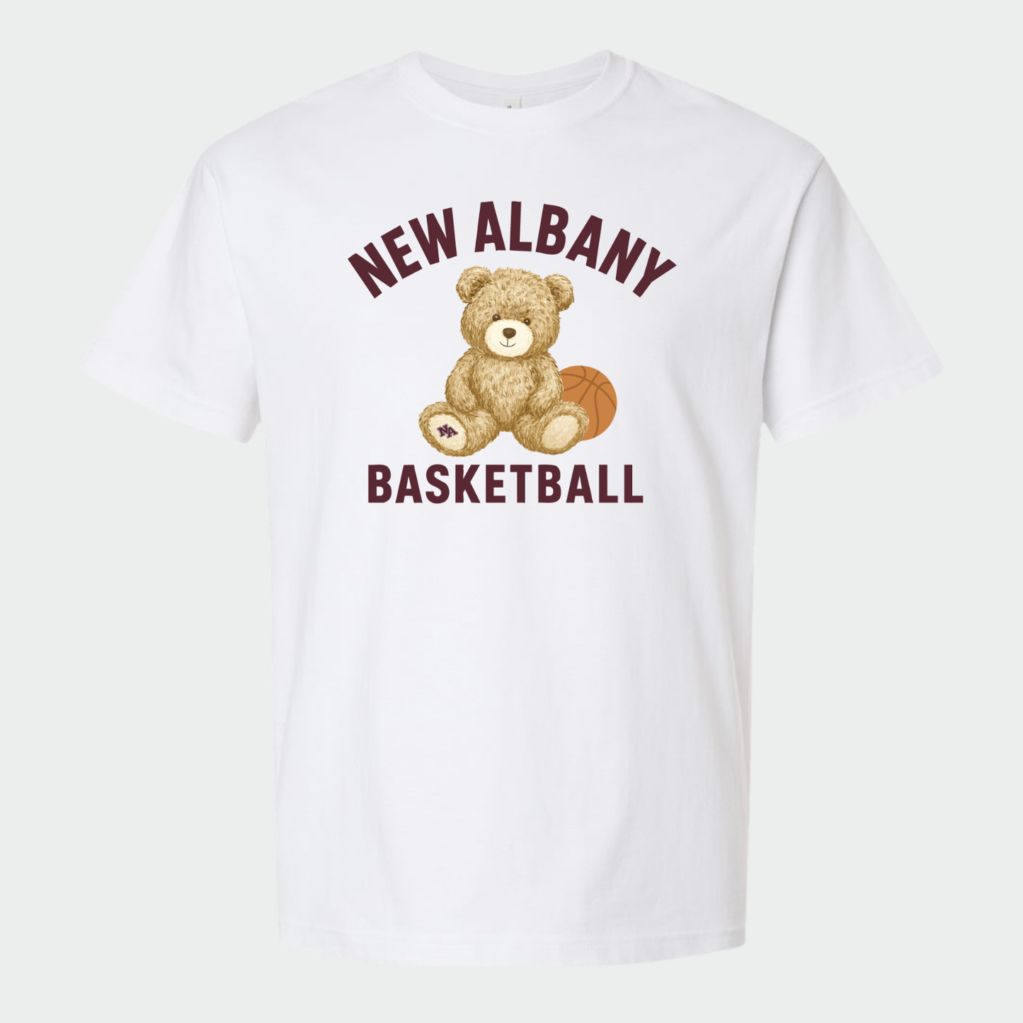 NAGTB: New Albany Basketball Teddy Bear Heavyweight T-Shirt
